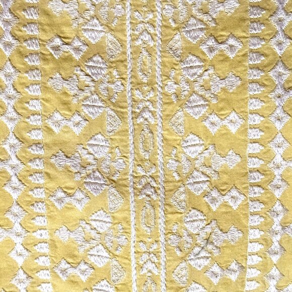 Vineyard Vines Buttercream Yellow  Embroidered Easter Spring  Mini Dress 6 - Picture 12 of 16